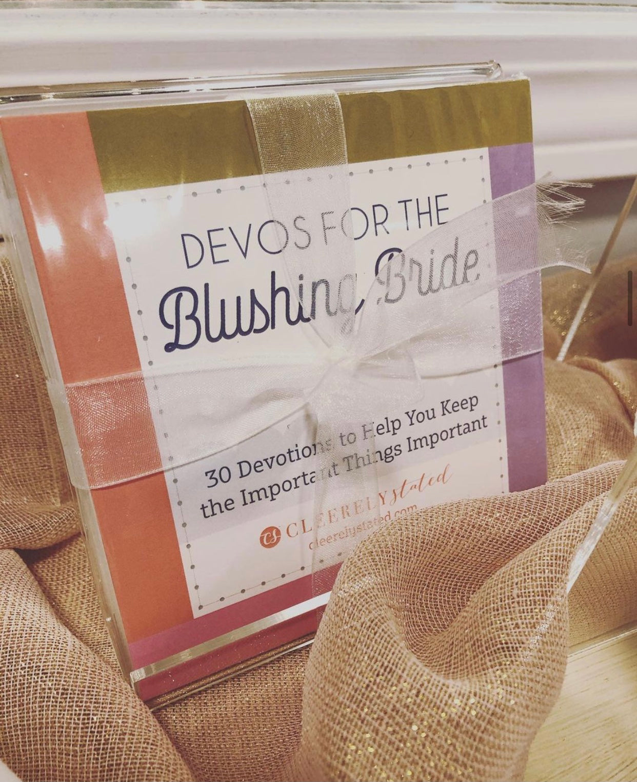 Devos For The Blushing Bride with Acrylic Stand