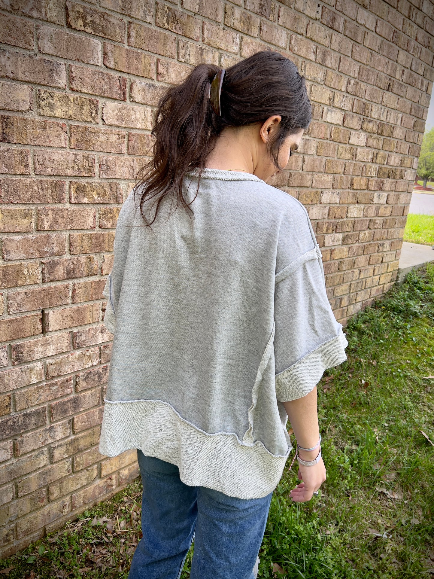 Expectations Reverse Stitch Top